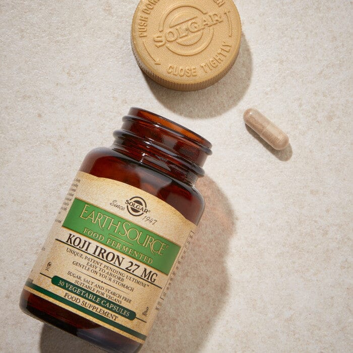 Earth Source Food Fermented Koji Iron 27 mg Solgar