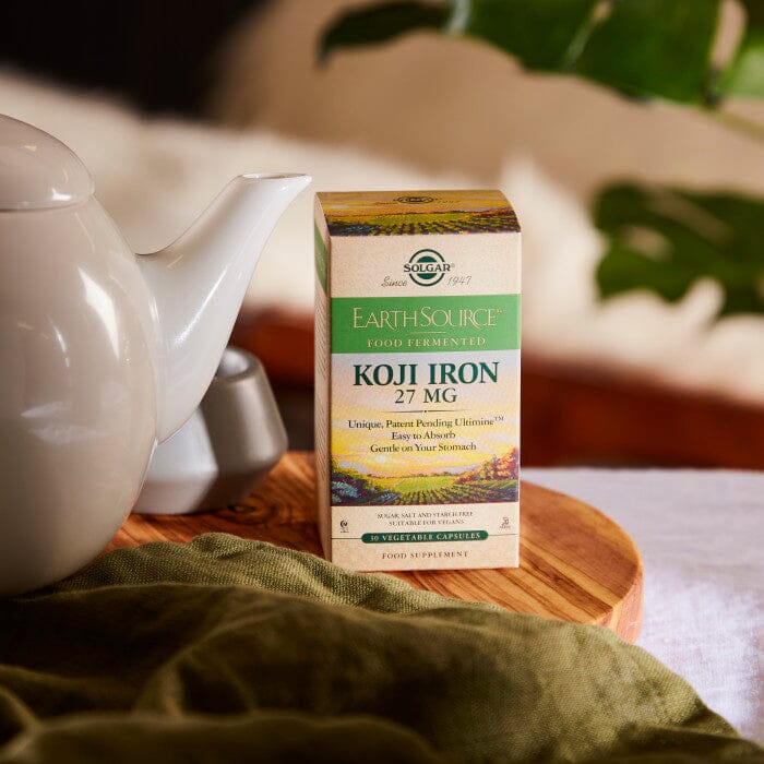 Earth Source Food Fermented Koji Iron 27 mg Solgar