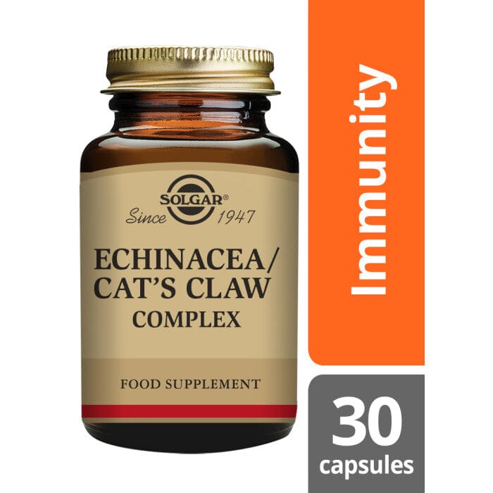 Echinacea/ Cat's Claw Complex Vegetable Capsules- Pack of 30 Solgar