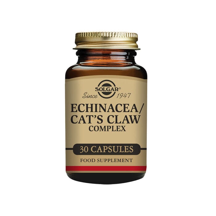 Echinacea/ Cat's Claw Complex Vegetable Capsules- Pack of 30 Solgar
