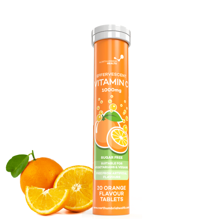 Effervescent Vitamin C 1000mg Orange Flavour - 20 Tablets Effervescent Tablet Northumbria Health