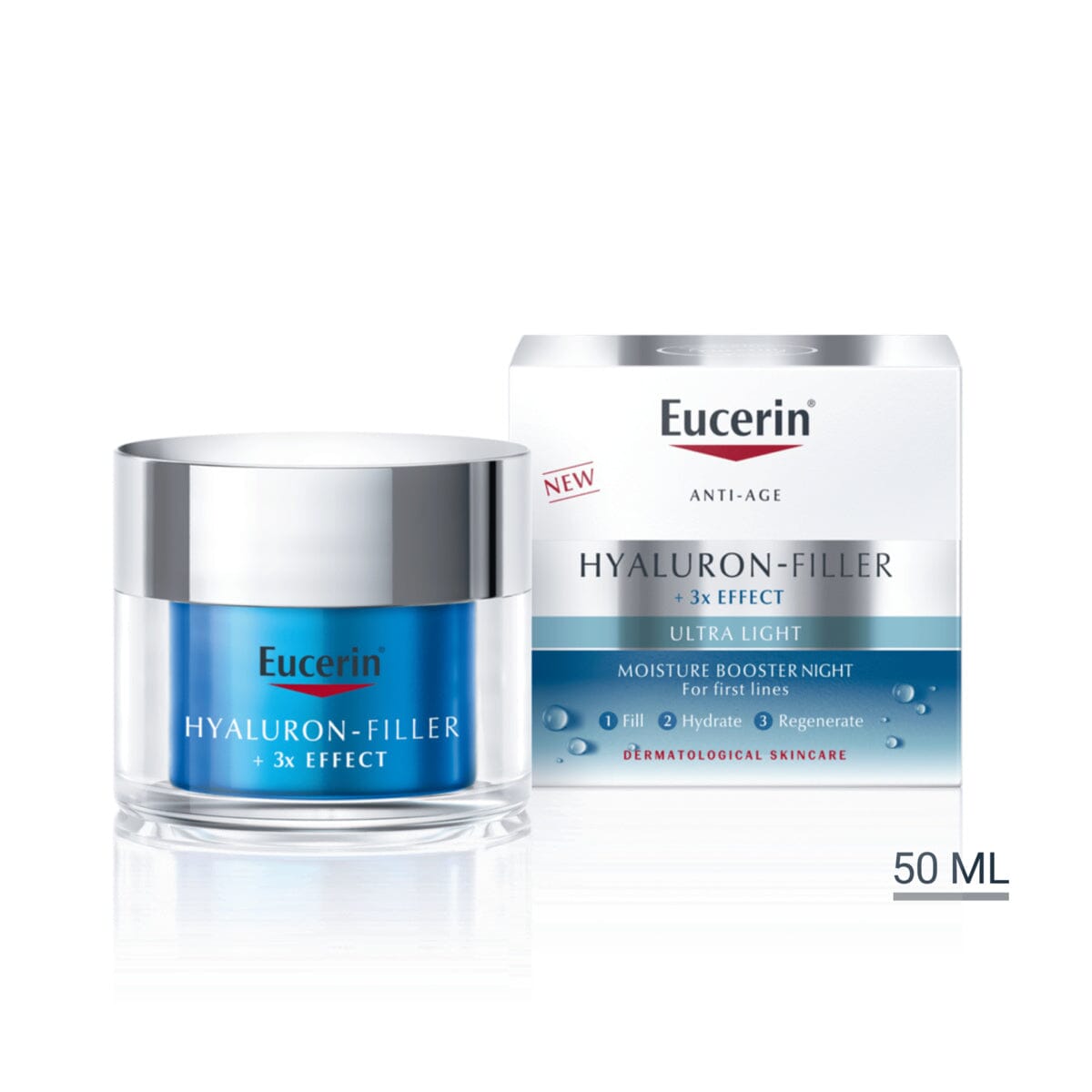 Eucerin Hyaluron-Filler Moisture Booster Night Gel Cream 50 ml Eucerin