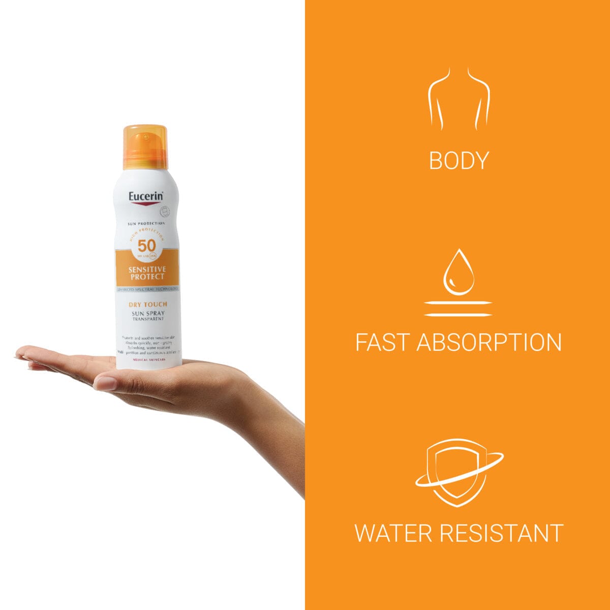 Eucerin Sun Dry Touch Transparent Spray Spf50 200 ml Eucerin