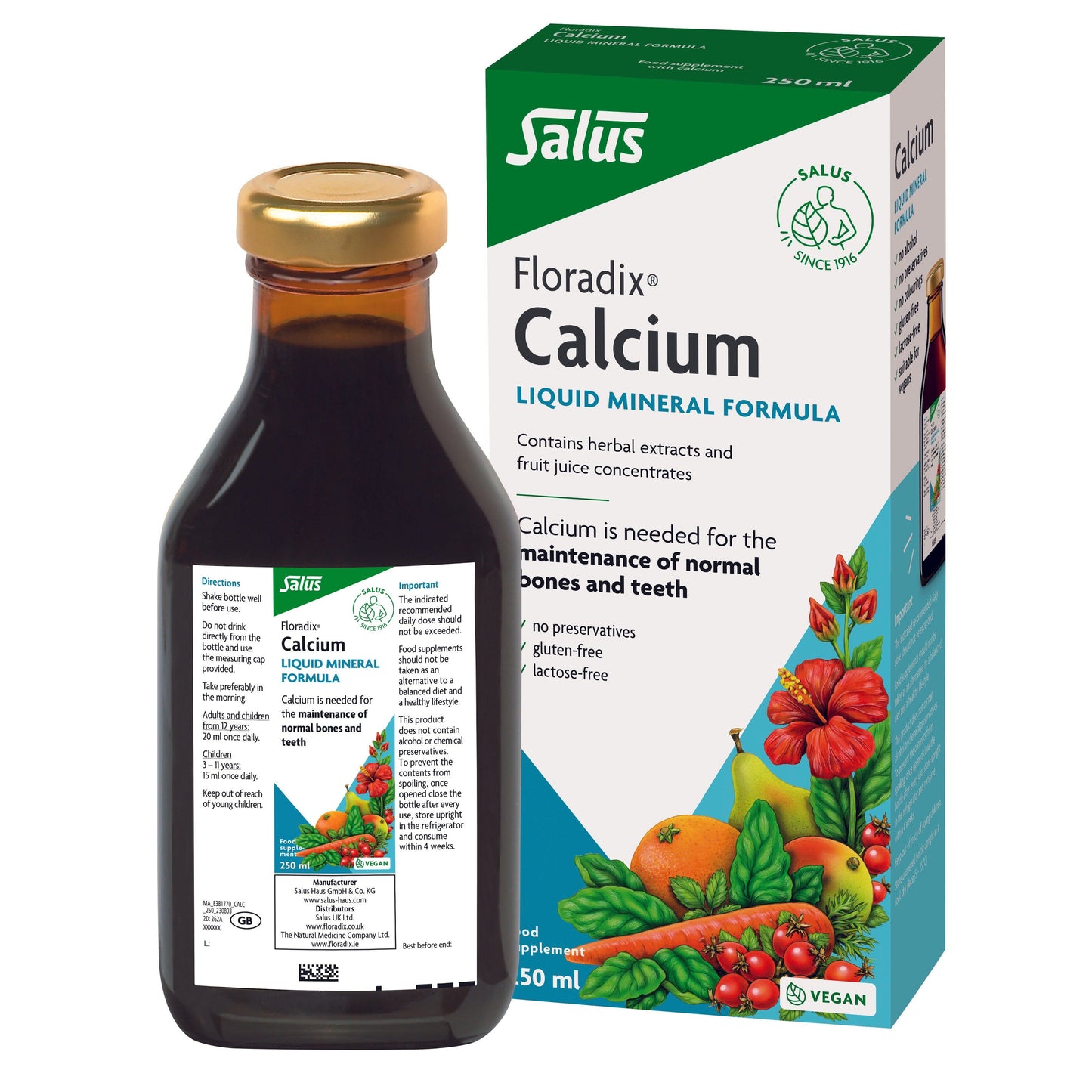 Floradix Calcium Mineral Supplement 250 ml