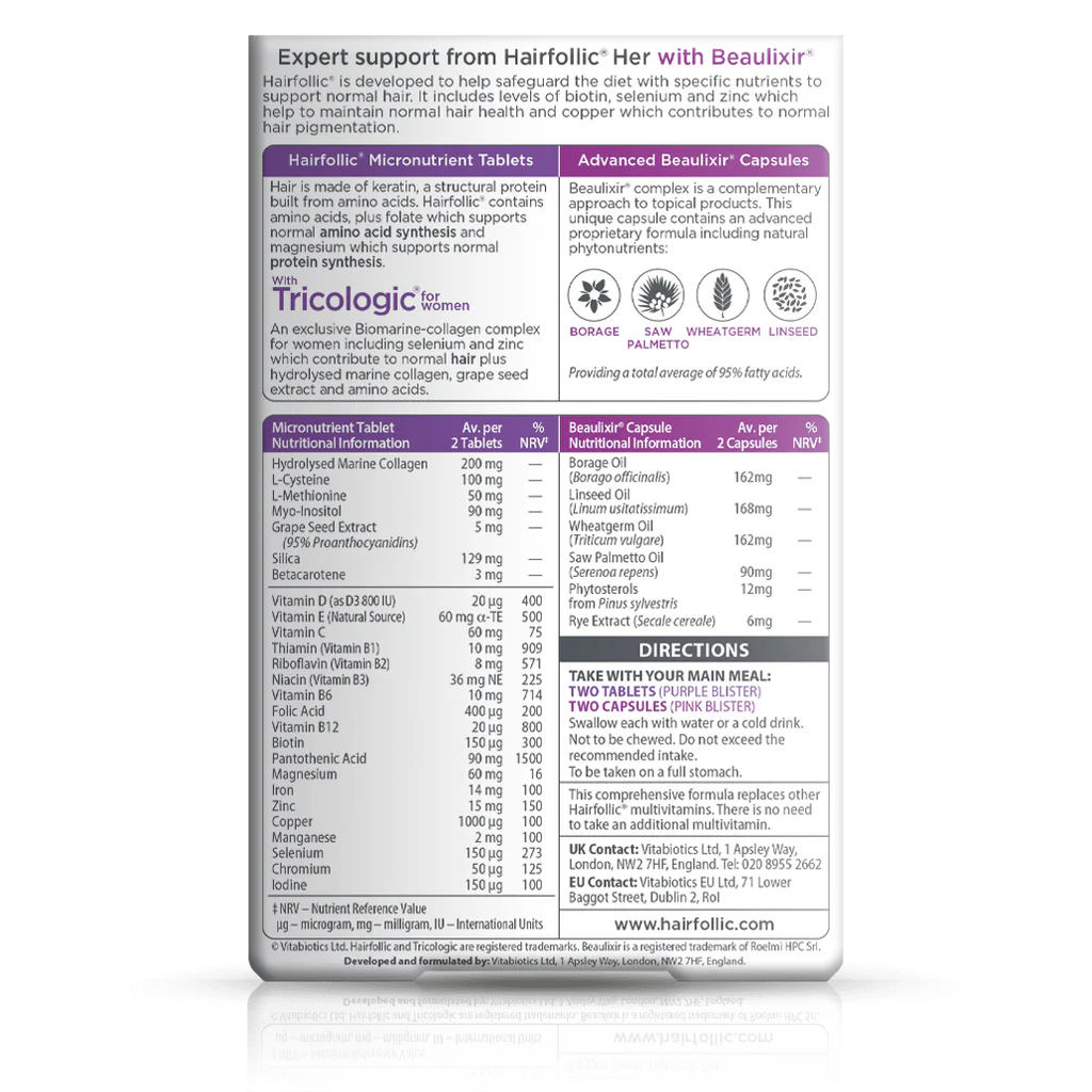 Hairfollic Woman Advanced Dual Pack2X30 Vitabiotics