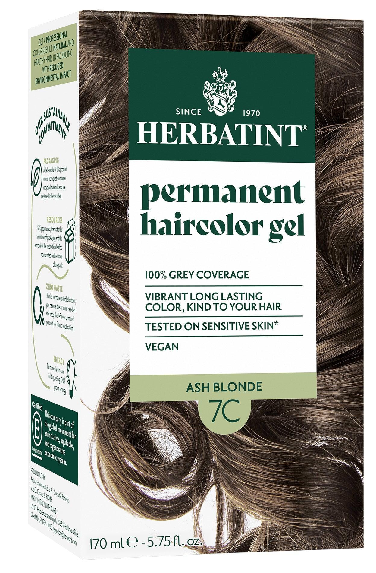 Herbatint Ash Blonde (7C) 150 ml Herbatint