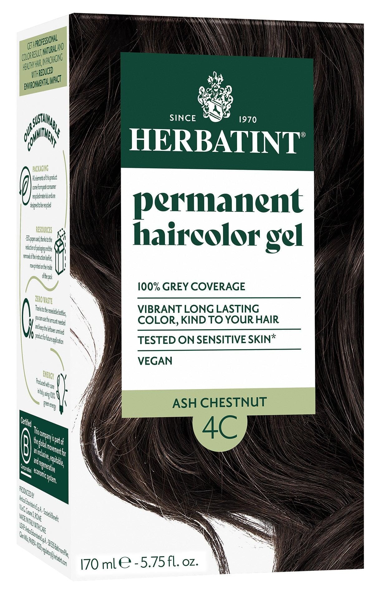 Herbatint Ash Chestnut (4C) 150 ml Herbatint