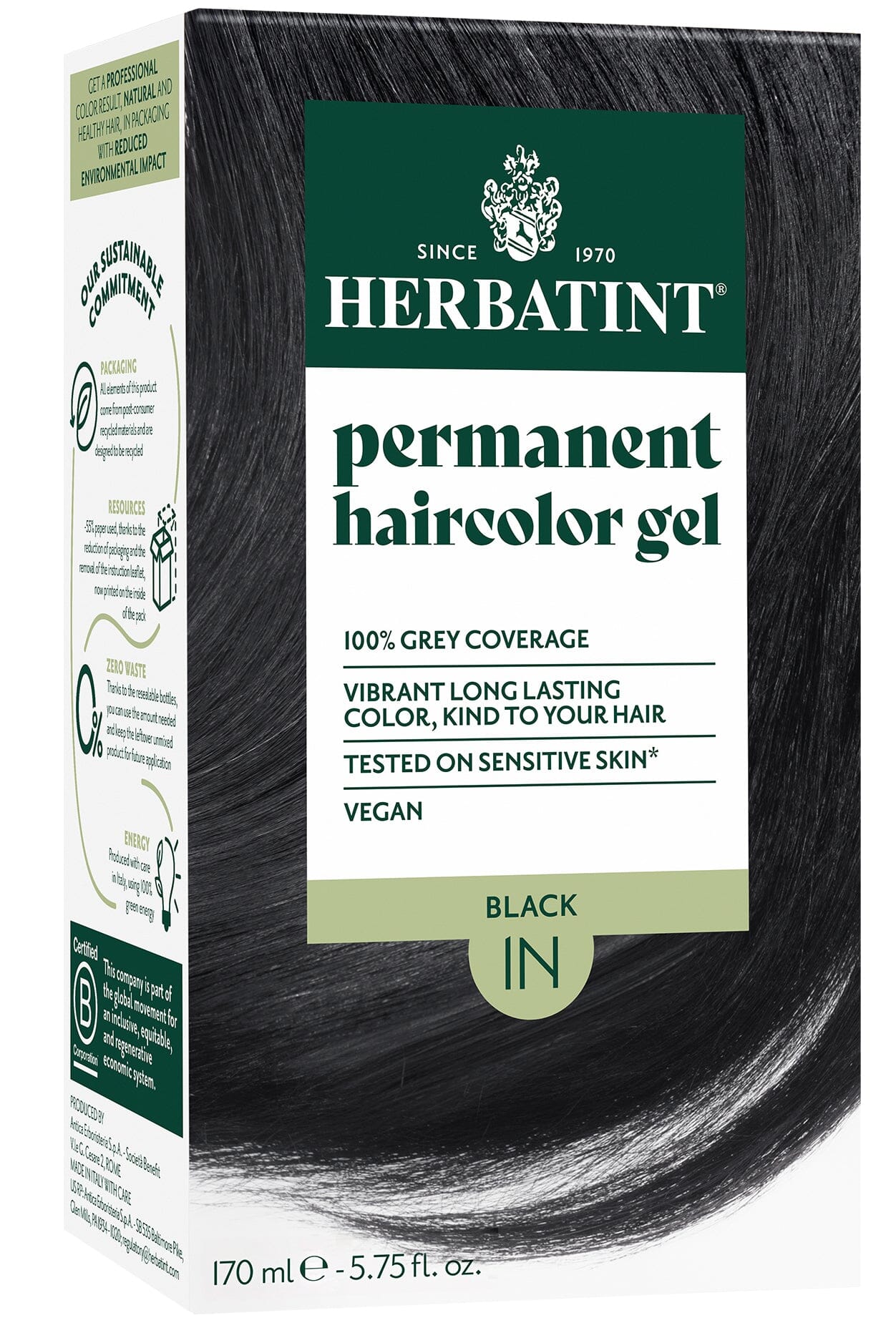 Herbatint Black 1N 150 ml Herbatint