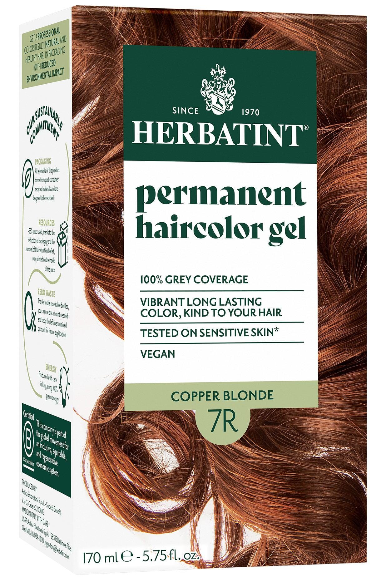 Herbatint Copper Blonde (7R) 150 ml Herbatint