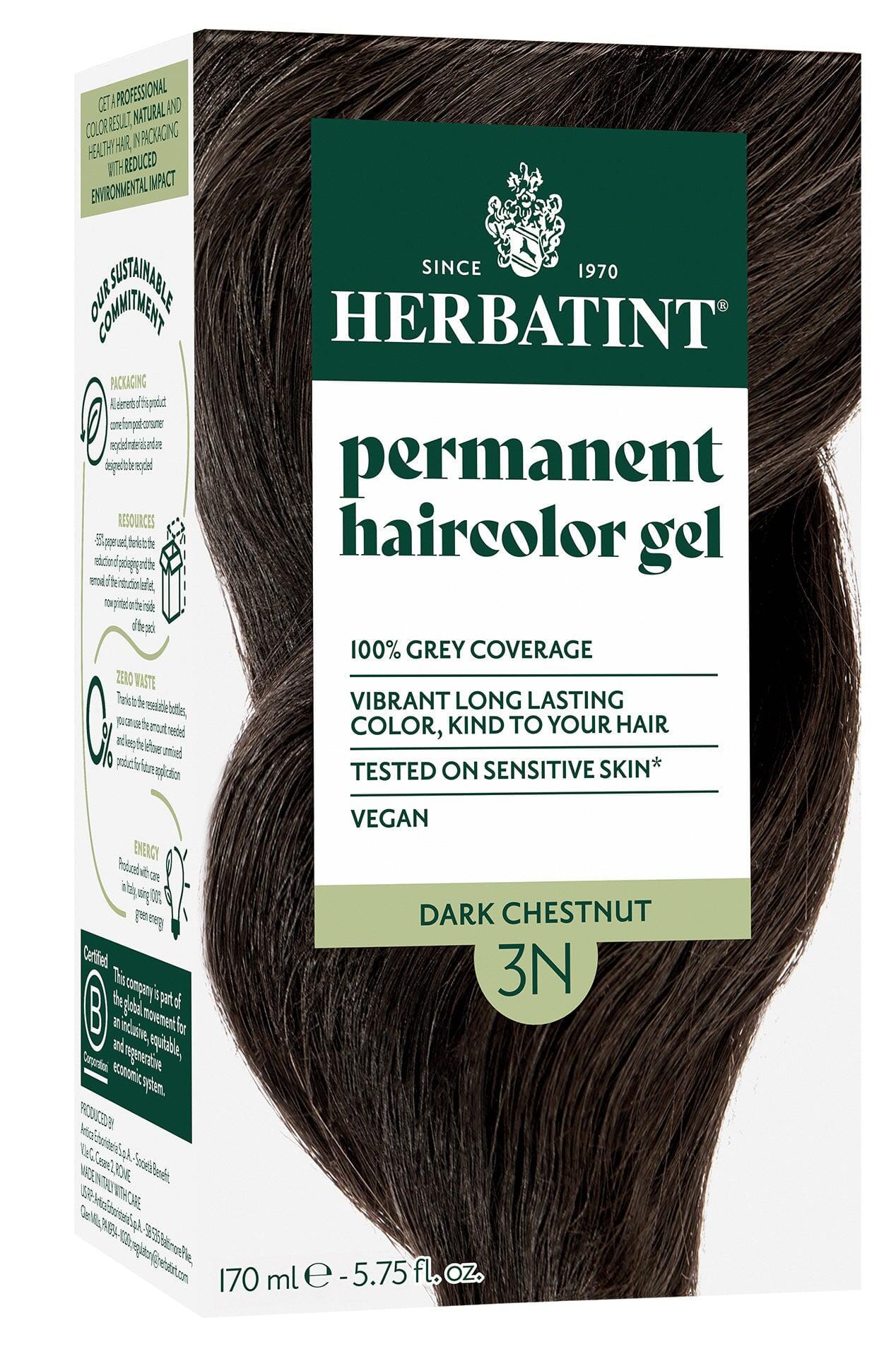 Herbatint Dark Chestnut (3N) 150 ml Herbatint