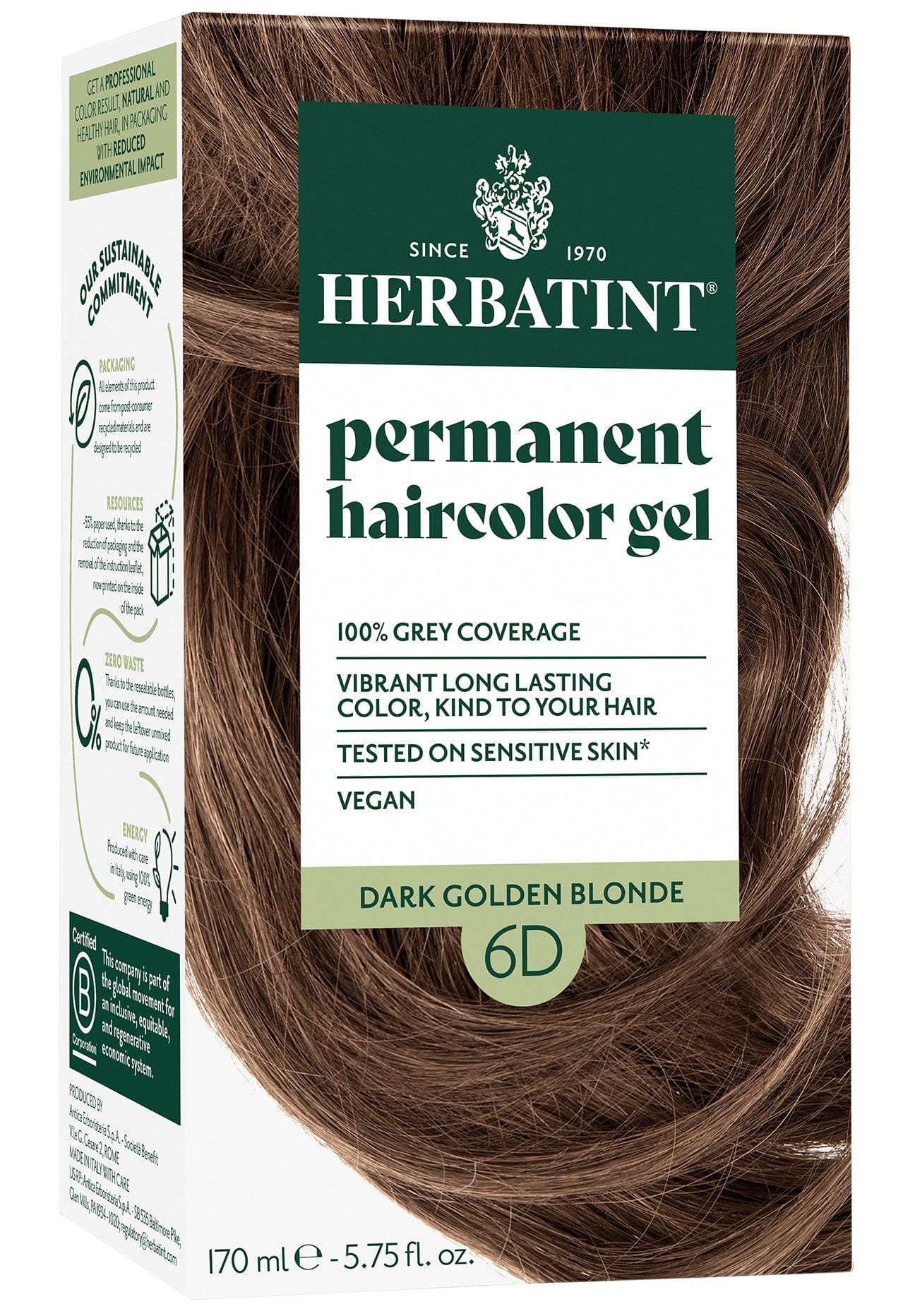 Herbatint Dark Golden Blonde (6D) 150 ml Herbatint