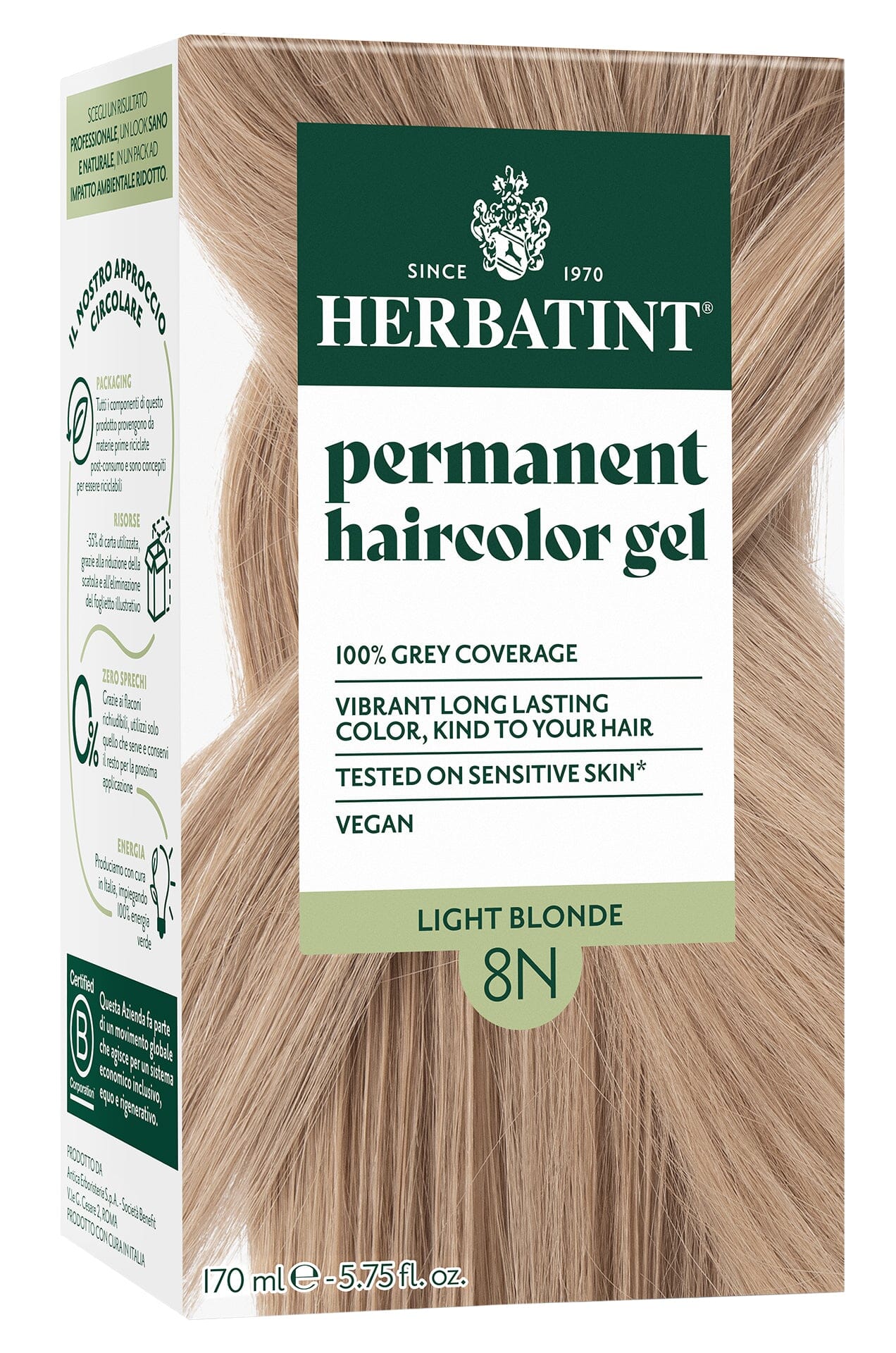 Herbatint Light Blonde (8N) 150 ml Herbatint