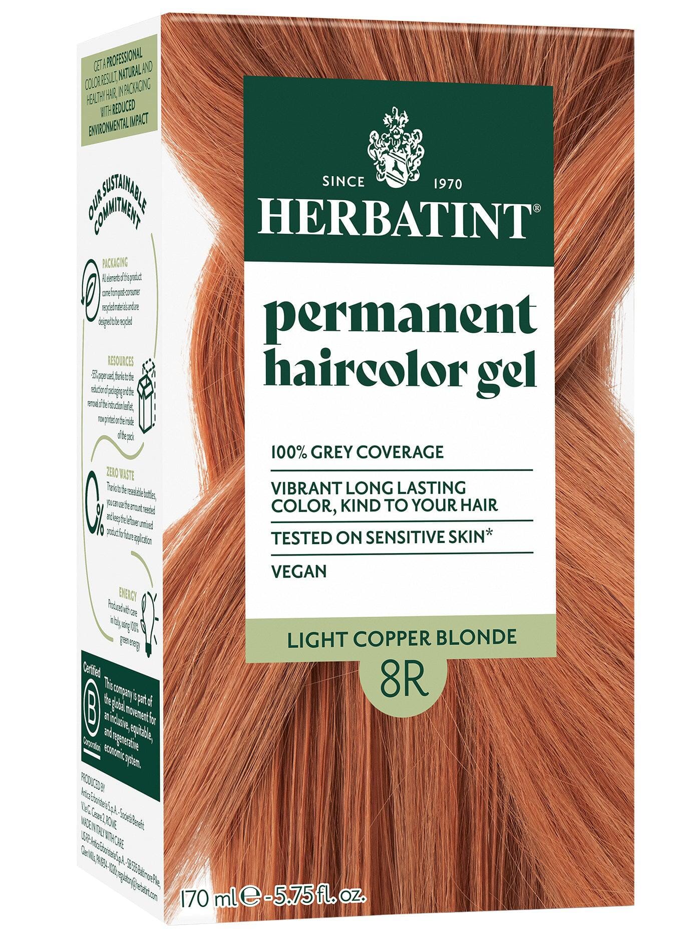 Herbatint Light Copper Blonde (8R) 150 ml Herbatint