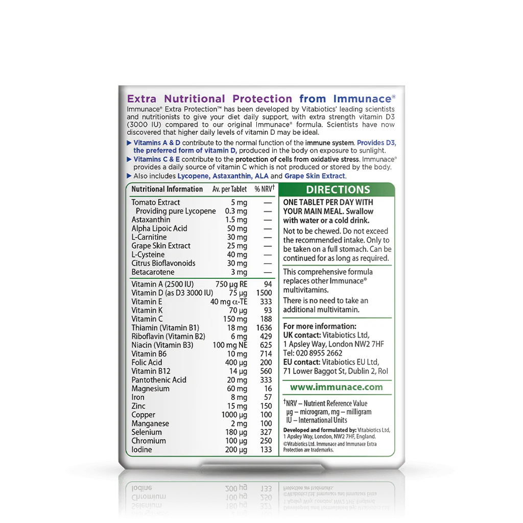 Immunace Extra Protection 30 Vitabiotics