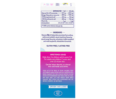Minami EPA+DHA Kids Liquid 1+Years Omega 3 + Vitamin D3 - 100 ml Minami