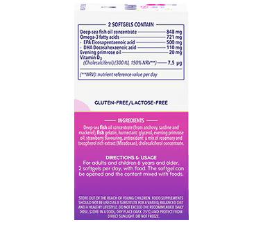 Minami MorEPA Kids 6+Years Omega-3 + Vitamin D3 - 60 Softgels Minami