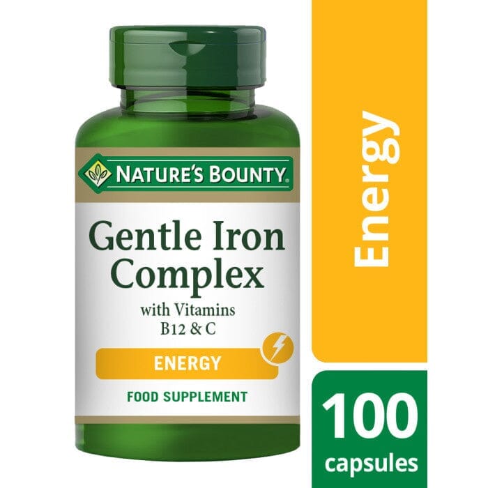 Nature's Bounty® Gentle Iron Complex with Vitamins B12 and C Capsules - Pack of 100 Capsules Nature's Bounty