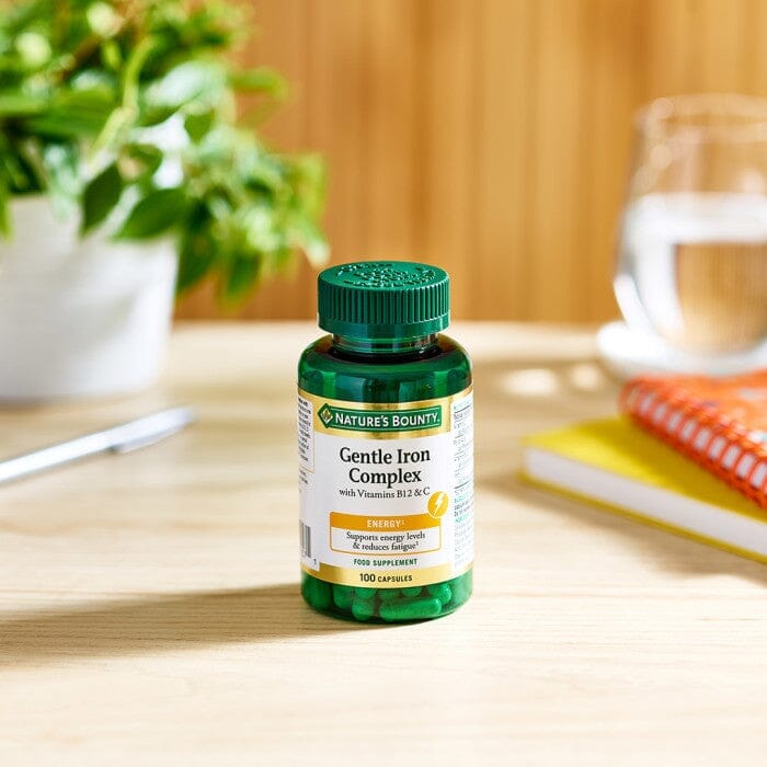 Nature's Bounty® Gentle Iron Complex with Vitamins B12 and C Capsules - Pack of 100 Capsules Nature's Bounty