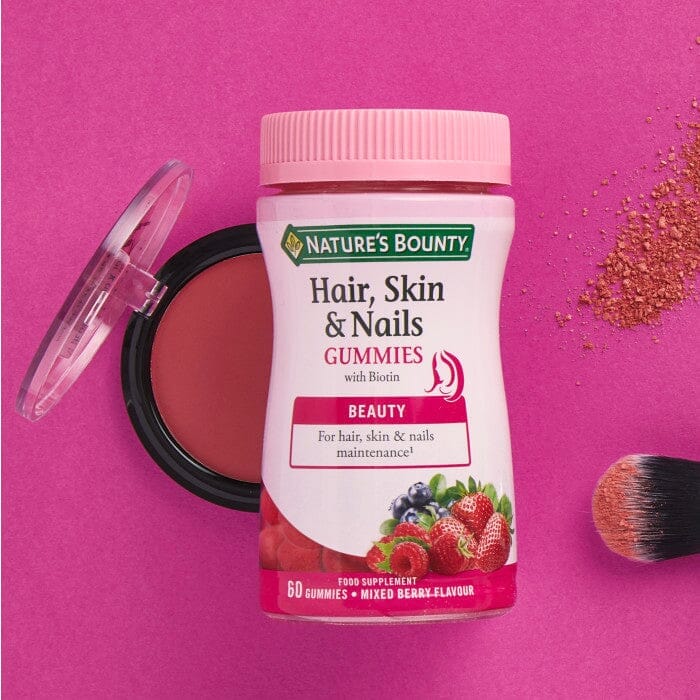 Nature's Bounty® Hair, Skin and Nails Gummies with Biotin - Pack of 60 Gummies Nature's Bounty