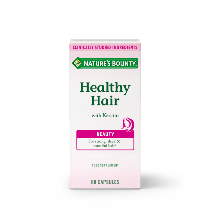 Nature's Bounty® Healthy Hair with Keratin - Pack of 60 Nature's Bounty