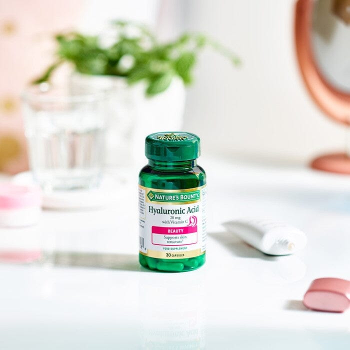 Nature's Bounty® Hyaluronic Acid 20 mg with Vitamin C Capsules - Pack of 30 Capsules Nature's Bounty