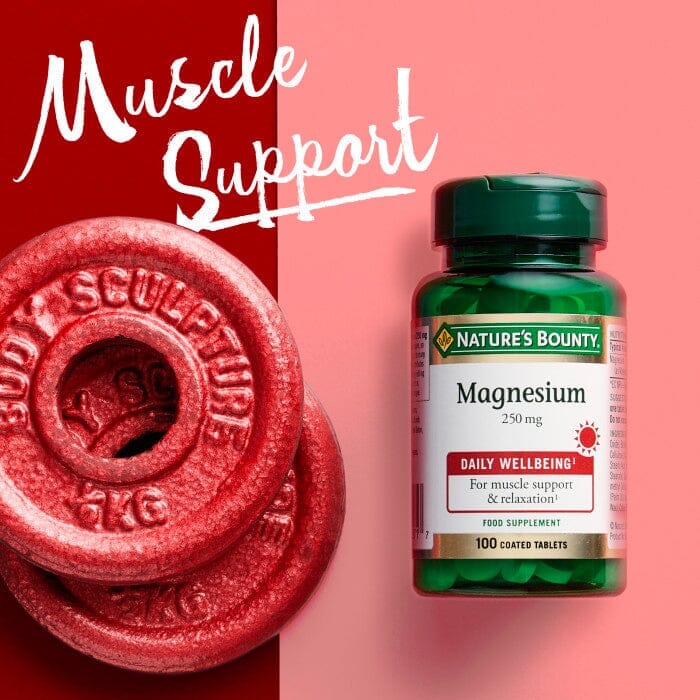 Nature's Bounty® Magnesium 250 mg Tablets - Pack of 100 Tablets Nature's Bounty