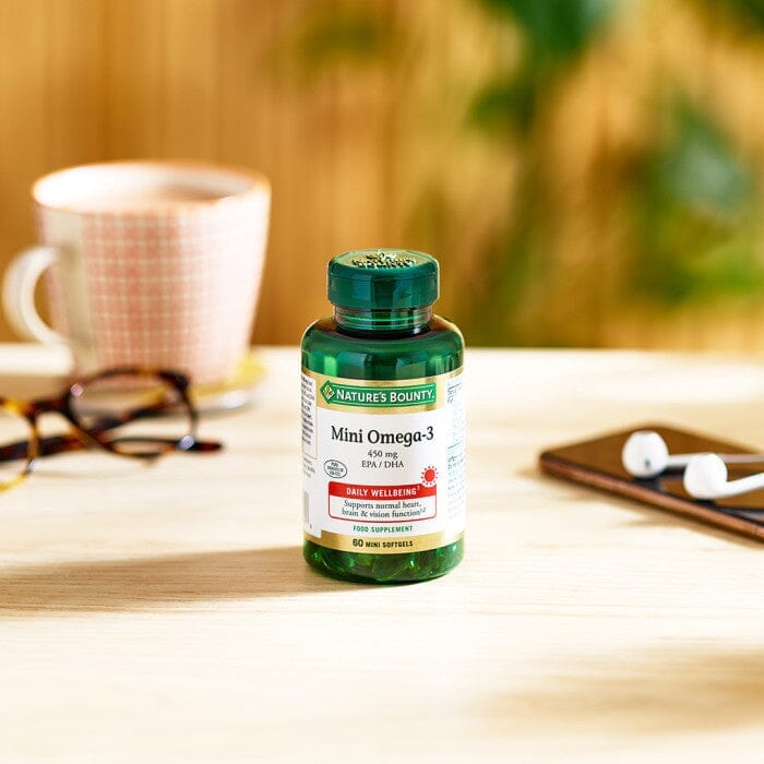 Nature's Bounty® Mini Omega-3 450 mg EPA / DHA Mini Softgels - Pack of 60 Softgels Nature's Bounty