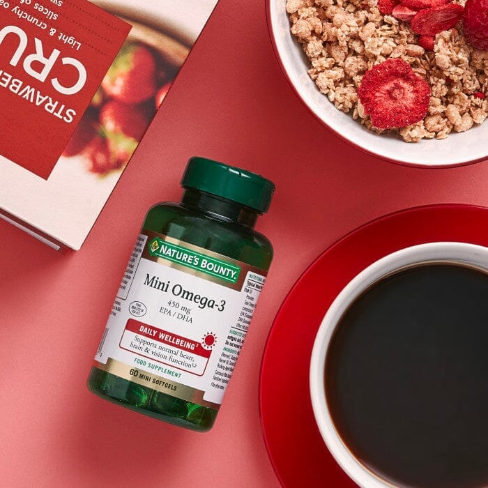 Nature's Bounty® Mini Omega-3 450 mg EPA / DHA Mini Softgels - Pack of 60 Softgels Nature's Bounty