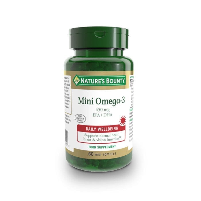 Nature's Bounty® Mini Omega-3 450 mg EPA / DHA Mini Softgels - Pack of 60 Softgels Nature's Bounty