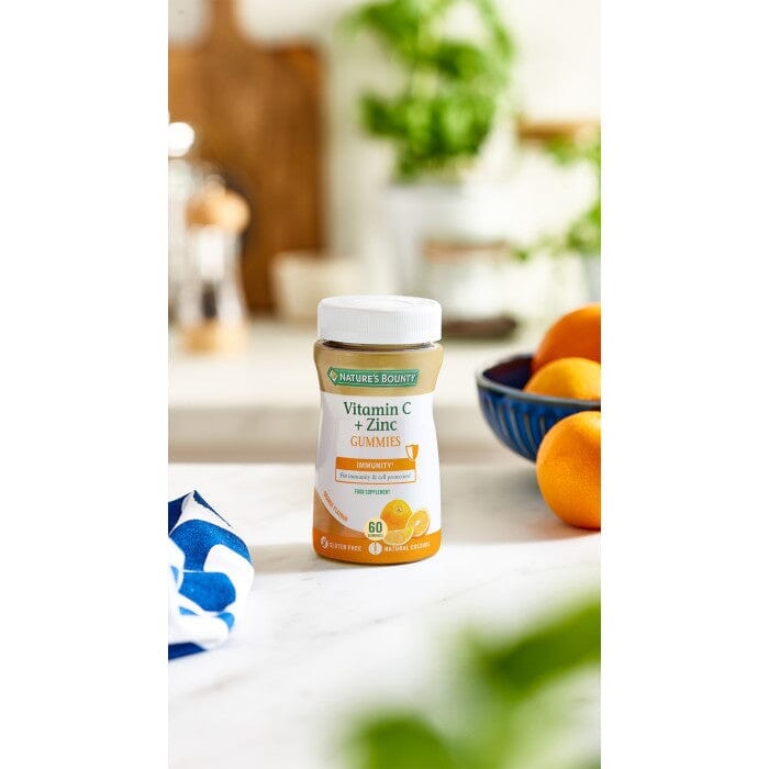Nature's Bounty® Vitamin C + Zinc (bovine) Gummies - Pack of 60 Gummies Nature's Bounty