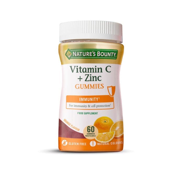 Nature's Bounty® Vitamin C + Zinc (bovine) Gummies - Pack of 60 Gummies Nature's Bounty