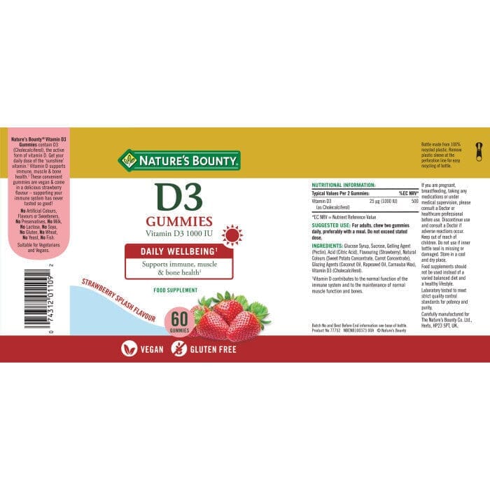 Nature’s Bounty® Vitamin D3 Gummies Gummies Nature's Bounty
