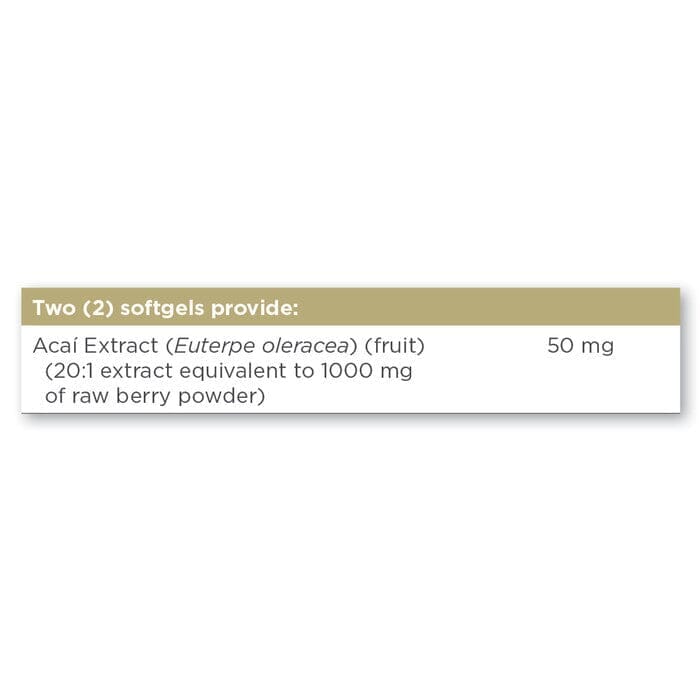 Solgar® Acai Extract Softgels - Pack of 60 Solgar