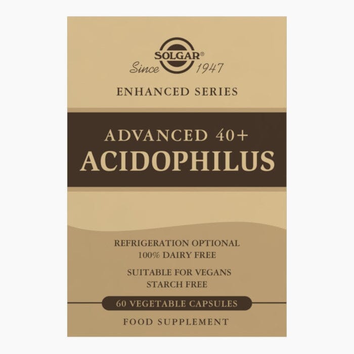 Solgar® Advanced 40+ Acidophilus Vegetable Capsules - Pack of 60 Solgar