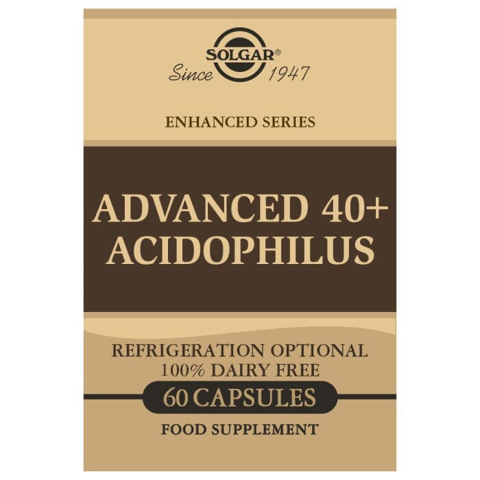 Solgar® Advanced 40+ Acidophilus Vegetable Capsules - Pack of 60 Solgar