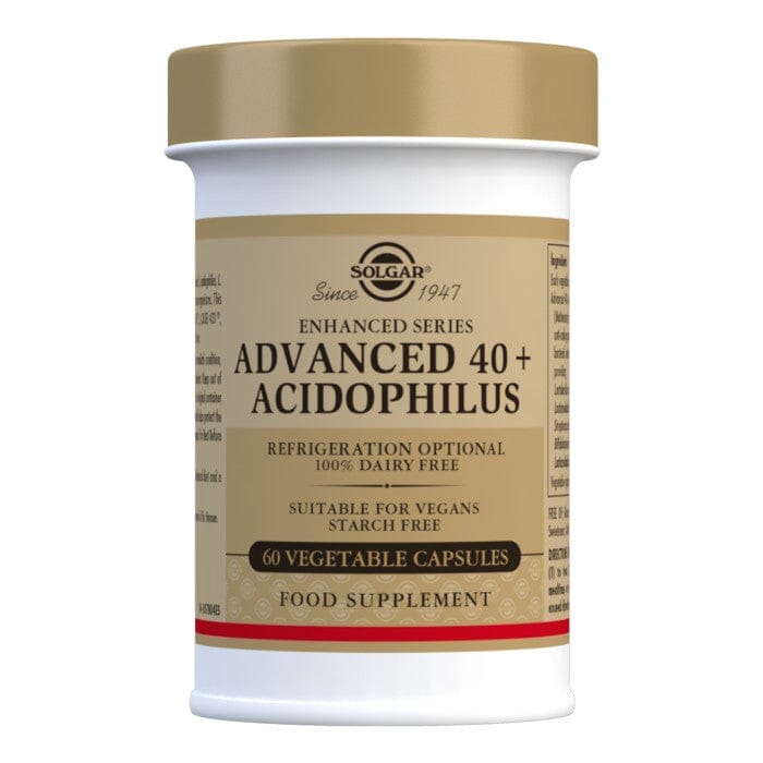 Solgar® Advanced 40+ Acidophilus Vegetable Capsules - Pack of 60 Solgar