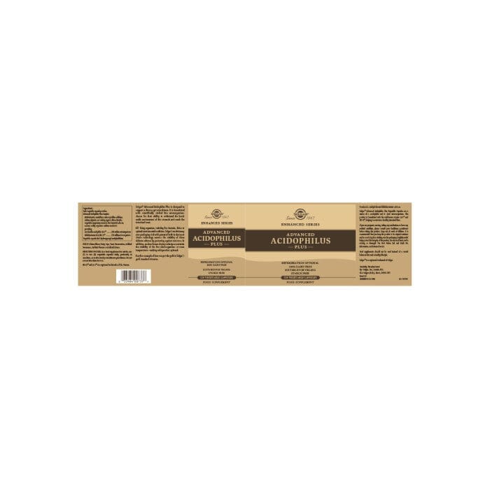 Solgar® Advanced Acidophilus Plus Vegetable Capsules - Pack of 120 Solgar
