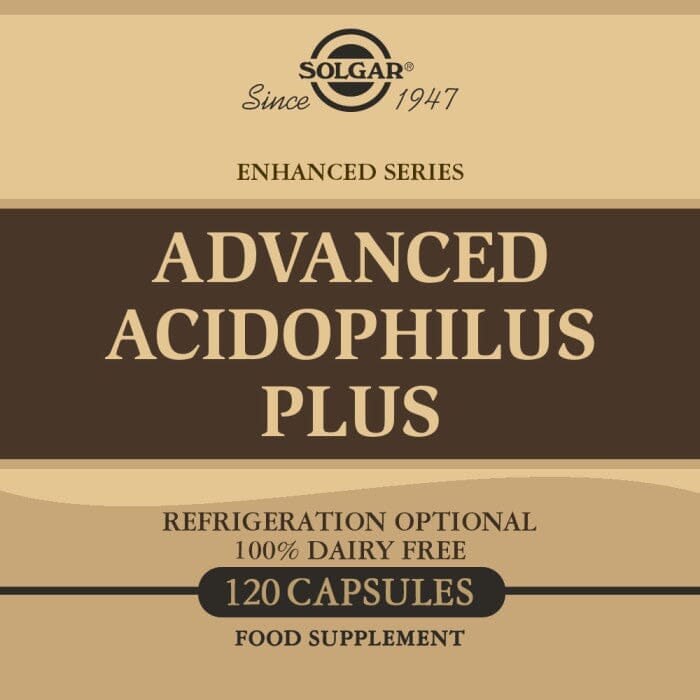 Solgar® Advanced Acidophilus Plus Vegetable Capsules - Pack of 120 Solgar