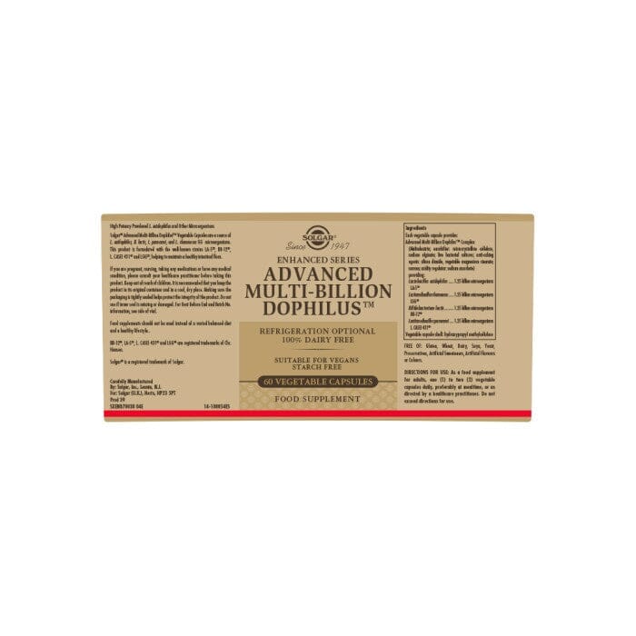 Solgar® Advanced Multi-Billion Dophilus Vegetable Capsules - Pack of 60 Solgar