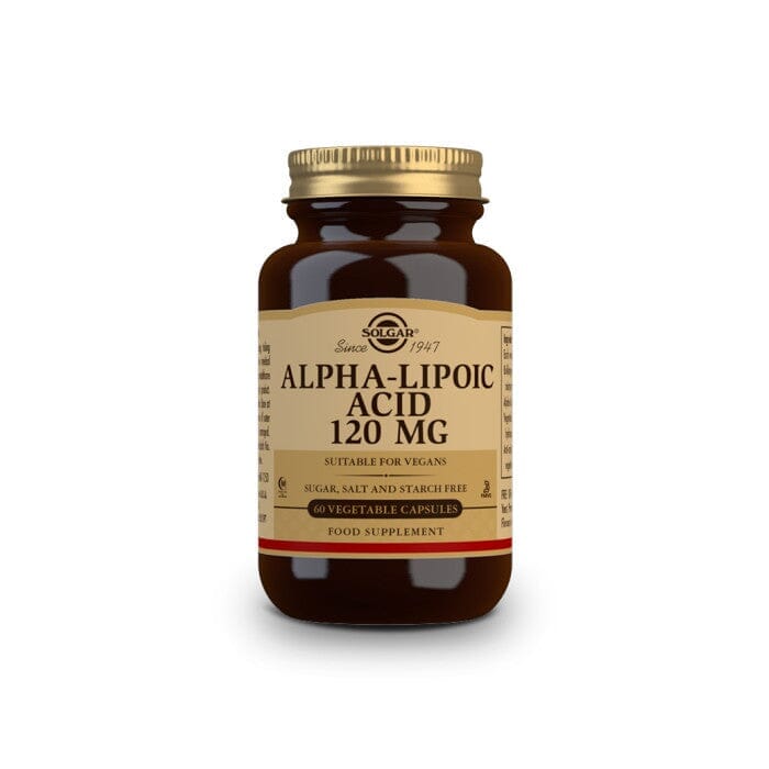Solgar® Alpha-Lipoic Acid 120 mg Vegetable Capsules - Pack of 60 Solgar