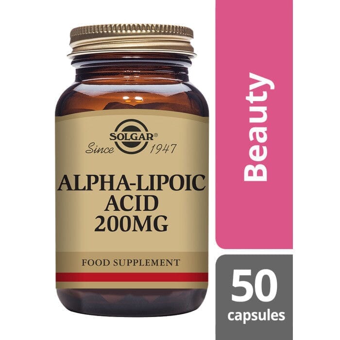 Solgar® Alpha-Lipoic Acid 200 mg Vegetable Capsules - Pack of 50 Solgar