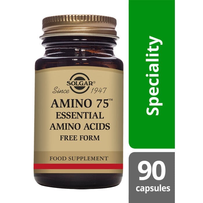 Solgar® Amino 75 Essential Amino Acids Vegetable Capsules - Pack of 90 Solgar