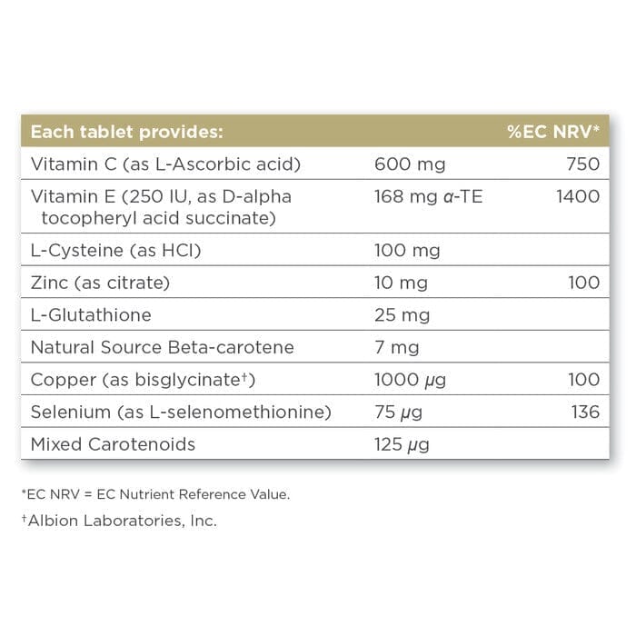Solgar® Antioxidant Nutrients Tablets - Pack of 50 Solgar