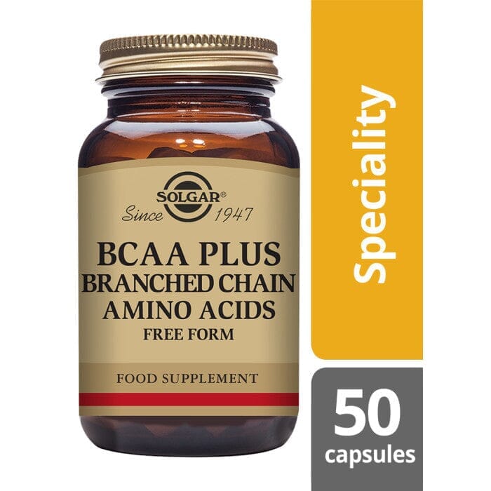 Solgar® BCAA Plus Vegetable Capsules - Pack of 50 Solgar