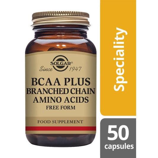 Solgar® BCAA Plus Vegetable Capsules - Pack of 50 Solgar