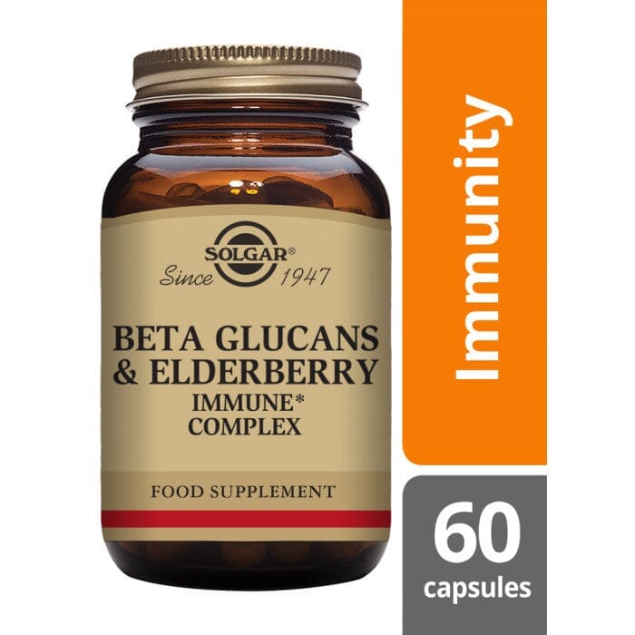 Solgar® Beta Glucans & Elderberry Immune Complex Vegetable Capsules - Pack of 60 Solgar