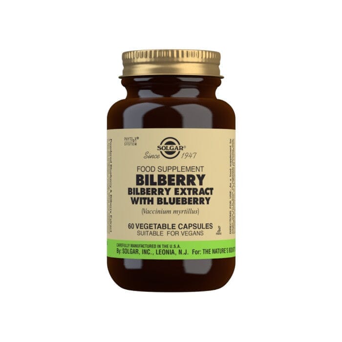 Solgar® Bilberry Berry Extract with Blueberry Vegetable Capsules - Pack of 60 Solgar