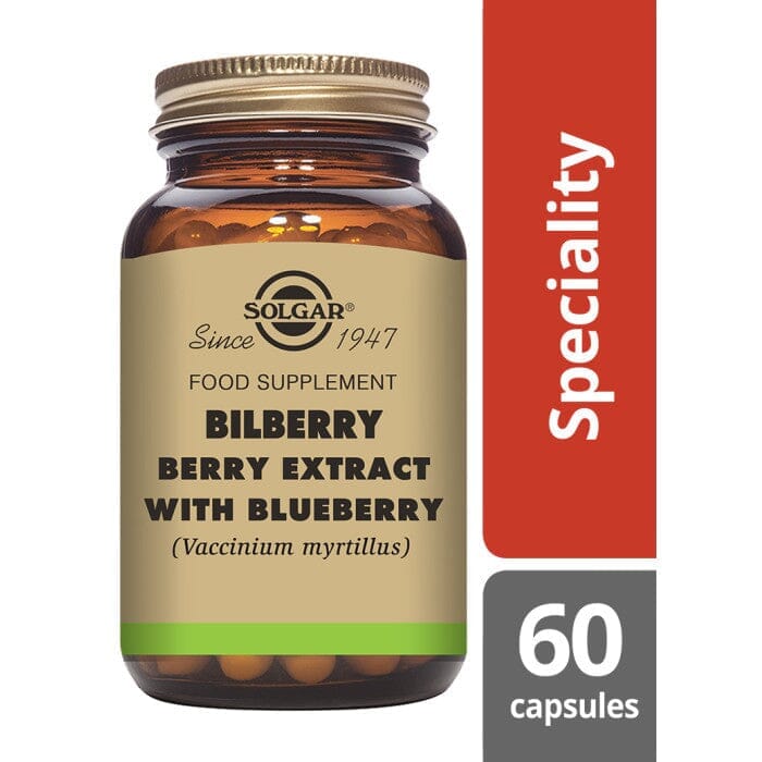 Solgar® Bilberry Berry Extract with Blueberry Vegetable Capsules - Pack of 60 Solgar