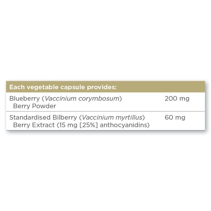 Solgar® Bilberry Berry Extract with Blueberry Vegetable Capsules - Pack of 60 Solgar