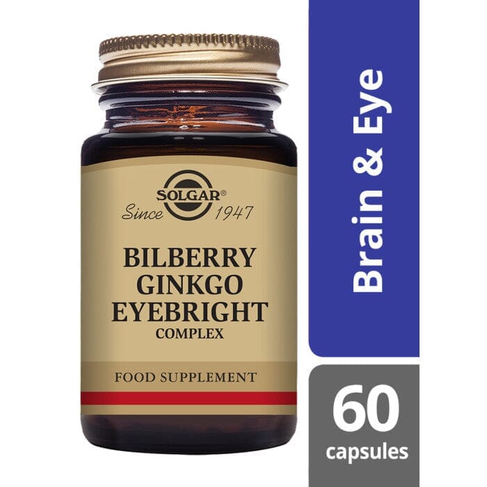 Solgar® Bilberry Ginkgo Eyebright Complex Vegetable Capsules - Pack of 60 Solgar